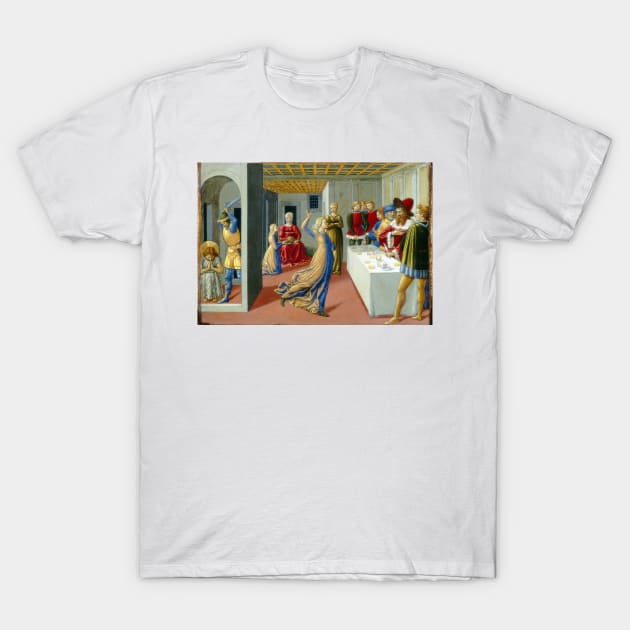 Benozzo Gozzoli The Feast of Herod T-Shirt by pdpress